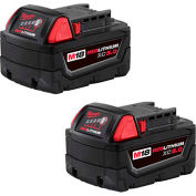 Milwaukee® 48-11-1852 18V Li-Ion M18 Battery 5Ah Extended Capacity 2Pk