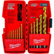 Milwaukee® 48-89-0011 Thunderbolt® 1/16"-1/2" 14Pc. Ensemble de bits de forage enduit de titane
