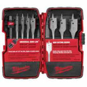 Milwaukee® 49-22-0175 8 Piece Universal QUIK-LOK™ Flat Boring Set - Pkg Qty 5