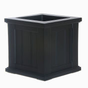 Mayne® Cape Cod 14 » x 14 » Planteur carré, Noir