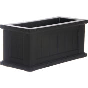 Mayne® Cape Cod 24 » x 11 » Patio Planter, Noir