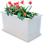 Mayne® Fairfield 20 » x 36 » Planter, Blanc