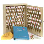 Armoire à clés à deux étiquettes pour 60 clés MMF STEELMASTER® Dupli-Key#174, 201806003, havane