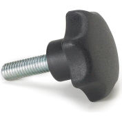 Plastic Hand Knob Screws - 1/4-20 Thread - 9/16" Thread Length - 1" Knob Dia. - 2425AC015 - Pkg Qty 5