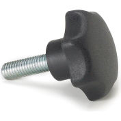 Main en plastique bouton w/SS vis - filetage 1/4-20, longueur de filetage 1-5/16", 1" diamètre du bouton - 2425AC034SS