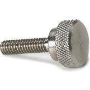 Precision Thumb Screw w/ Shoulder - #4-40 - 1/4" Thread - 3/8" Head Dia. - Stainless - Pkg of 5