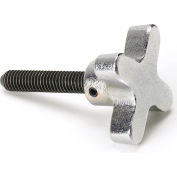 Hand Knob Screws - Aluminum Four Prong Handle - 1/4-20 Thread - 1-3/4" Thread Length - HKS-2517A