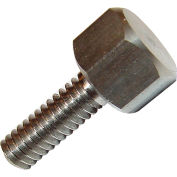 Pouce à tête hexagonale vis - #10-24 - filetage 1/2"- 3/8" tête hexagonale - dessus 1/4" H - acier inoxydable - paquet de 5