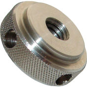 1/2-13 Knurled Torque Nut - 1-1/8" Dia. - 7/16" Height - Stainless Steel - USA - KN-50SS