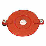 MOON AMERICAN 663-252 Hydrant Plug,Rocker Lug w/Chain,Red,NH 