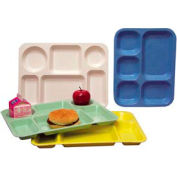 Moulé en fibre de verre 5 école compartiment tiroir 363008 - 13-7/8" L x 10-3/4" W, Pkg Qty 12, bleu, qté par paquet : 12