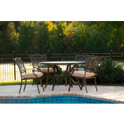 Hanover® Monaco 5 Piece Patio Dining Set w/ 4 Chairs Rockers