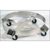 Morse® acier inoxydable, Drum Dolly 14-SS - 23" diamètre - 1000 lb Cap. Roulettes en acier