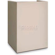 Mesa Safe piédestal hôtel & sécurité résidentielle MP101 - 15" W x 10 « D x 18 » H, blanc