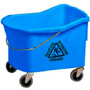 Seau de lavette w / essoreuse Downpress - 32 qt. - Grizzli - Bleu