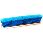 Balai-brosse - 18"- PVC battant pavillon pointe Fine fibre - balayage - bois