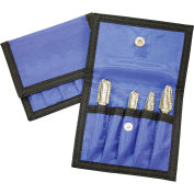 Mastercut Tool Corp. Portefeuille Pochette Bur Set, Double Cut, PowerZ Finish, 1/4 » Shank Dia., Set de 3