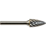 Global Industrial Pointed Tree Shaped Bur For Stainless Steel, 2"L x 1/4" Shank Dia.