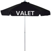 Parapluie de Californie 7,5' Parapluie de valet - Pôle d’argent noir d’Olefin