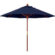 California Umbrella 9' Patio Umbrella - Olefin Navy - Hardwood Pole - Grove Series
