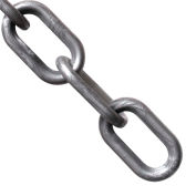 Global Industrial™ Plastic Chain Barrier, 1-1/2"x50'L, Argent
