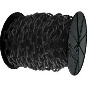 M. Chain Plastic Chain Barrier On A Reel, 1-1/2"x200'L, Noir