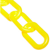 M. Chain Plastic Chain Barrier, 2"x500'L, Jaune