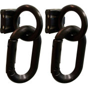 M. Chain Magnet Ring/Carabiner Kit, Noir, 2 Pack