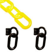 M. Chain Loading Dock Kit with Plastic Chain, Noir/Jaune