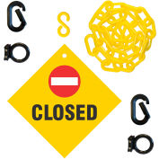 M. Chain Closed Sign Kit, chaîne 2"x6'L