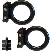 M. Chain Magnet Ring, Noir, 2 Pack