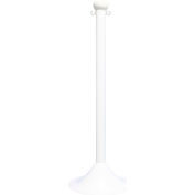 M. Chain Light Duty Plastic Stanchion Post, 41"H, Blanc