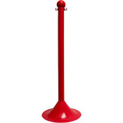 Mr. Chain Light Duty Plastic Stanchion Post, 41"H, Red