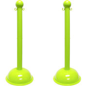 M. Chain® 3 » Stanchion, 41 » H, Safety Green, Pack de 2