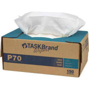 Lingettes en papier robustes TaskBrand P70, blanc – 150/caisse