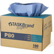 TaskBrand P80 H.D Blue Paper Wiper - 160/case