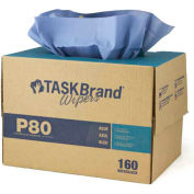 TaskBrand P80 H.D bleu papier essuie - 160/caisse