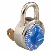 Master Lock® No. 1525BLU General Security Combo Padlock, Key Control, Blue dial