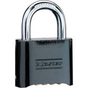 Master Lock® No. 178BLK Bottom Resettable Combination Padlocks - Pkg Qty 6