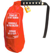 Master Lock® 453XL 26" Oversized Plug & Control Lockout Cinch Sack, Nylon, XL