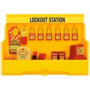 Master Lock® Lockout Station, Electrical Focus, Zenex™ Thermoplastic Padlocks, S1850E410