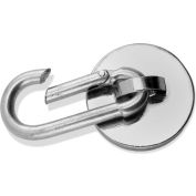 Master Magnetics Neodymium Magnetic Carabiner Hook 07587 - 45 Lbs. Pull Nickel/Chrome Plating - Pkg Qty 6