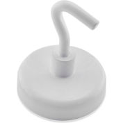 Master Magnetics Ceramic Magnetic Hook MHHH14BX - 14 Lbs. Pull White Enamel Paint - Pkg Qty 25