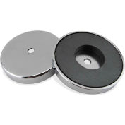 Aimant à base ronde en céramique Master Magnetics RB100CBX – attraction de 200 lb, qté par paquet : 12