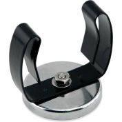 Master Magnetics céramique Clip-It aimant RB50BVCC Clip noir w/joint 35 lb Pull électrodéposition de Chrome