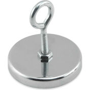 Master Magnetics Ceramic Hang-It Magnet RB50EB with Attached Eyebolt 35 Lbs. Pull Chrome Plating - Pkg Qty 25