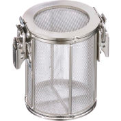 Marlin Steel Round Mesh Basket 3-15/16"Dia. x 4"H - Stainless Steel - Price Each for Qty 1-4