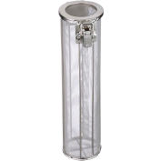 Marlin Steel Round Mesh Basket 3-3/16"Dia. x 12"H - Stainless Steel - Price Each for Qty 1-4