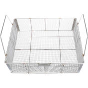 Marlin Steel Wire Basket 21"L x 17"W x 6-1/2"H 0.25" Wire - Stainless Steel - Price Each for Qty 1-4