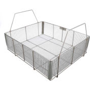 Marlin Steel Wire Basket 23"L x 19"W x 6-1/2"H 0.25" Wire - Stainless Steel - Price Each for Qty 5+